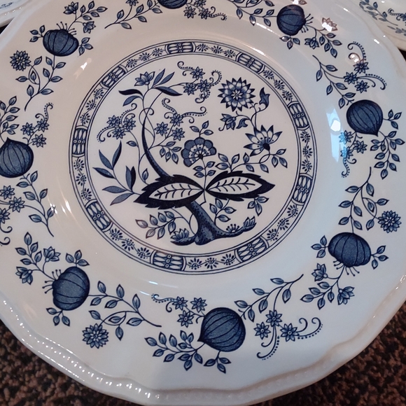 Kensington Staffords England Handcrafted Coventry blue large dinner plate 10.5in
